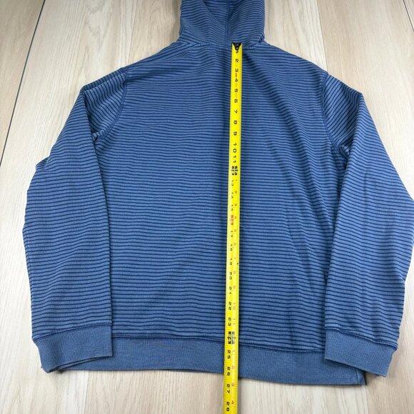Vineyard Vines Mens Blue Long Sleeve Striped Performance Pullover Hoodie Size M - Picture 10 of 10